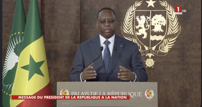 DOCUMENT: MESSAGE A LA NATION DE SEM LE PRESIDENT MACKY SALL
