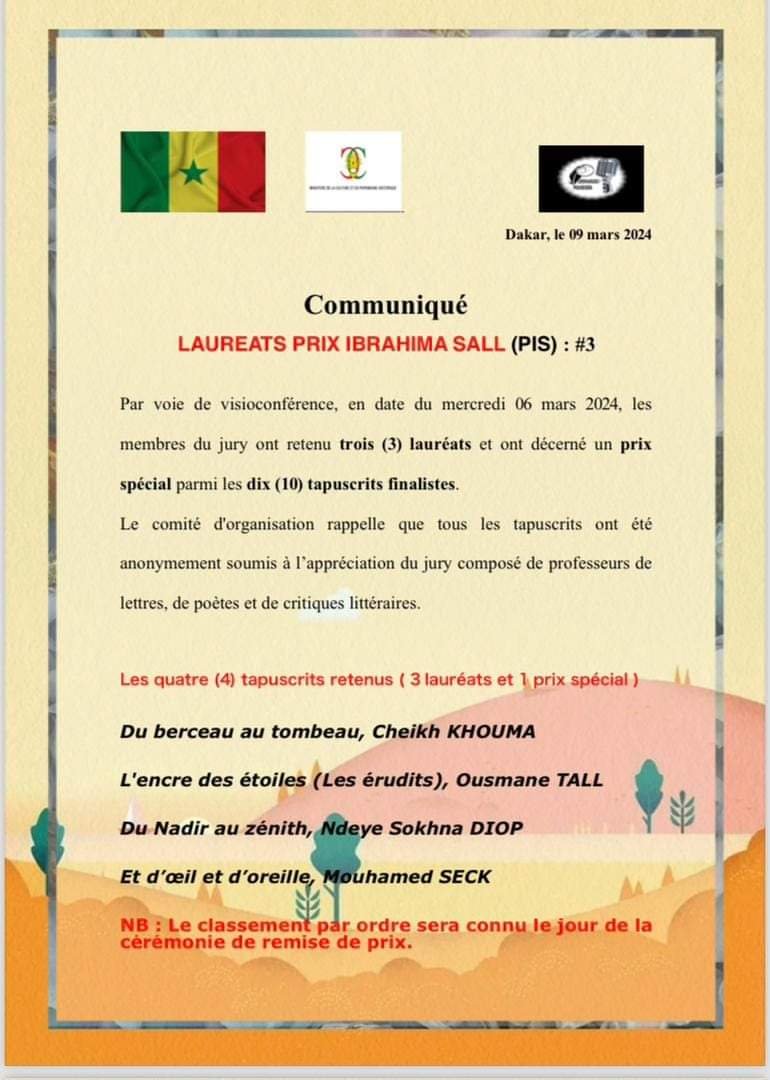 Révélation des Trois Gagnants – Magazine Sénégal Njaay – Senegal-njaay.com