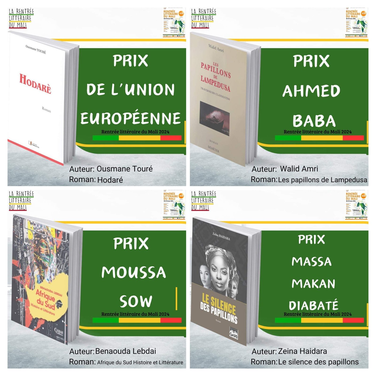 Les Lauréats de la 16ème Édition de la Rentrée Littéraire – Sénégal Njaay – Senegal-njaay.com