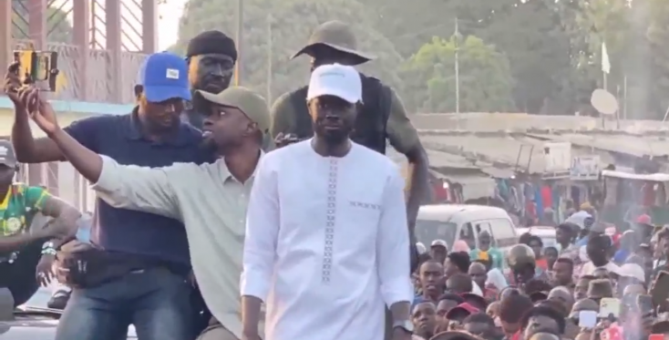 ????|Direct| Retour du président Ousmane Sonko avec son candidat en Casamance