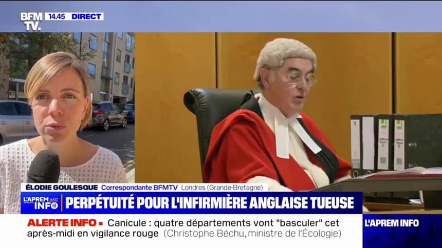 JUSTICE – Perpétuité incompressible pour l’infirmière anglaise tueuse de nouveau-nés Londres