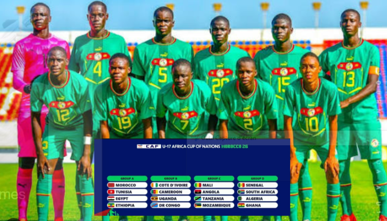CAN U17 2026 : Le Sénégal face à un groupe relevé